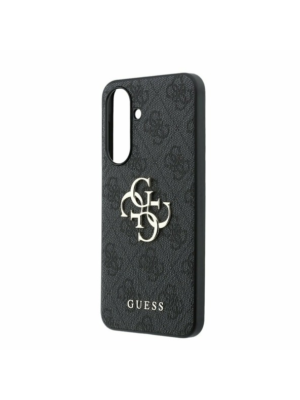 Guess Guess PU 4G Metal Logo Zadnji Ovitek za Samsung Galaxy A37 Grey