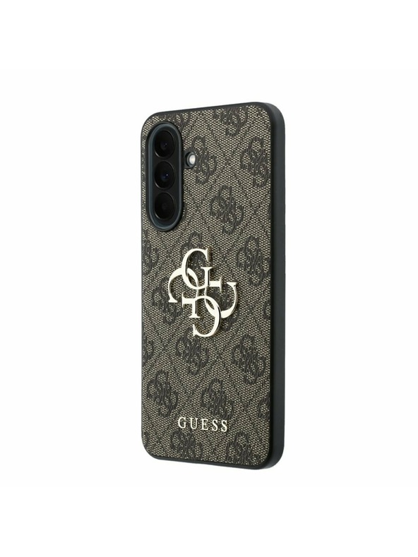 Guess Guess PU 4G Metal Logo Zadnji Ovitek za Samsung Galaxy A37 Brown