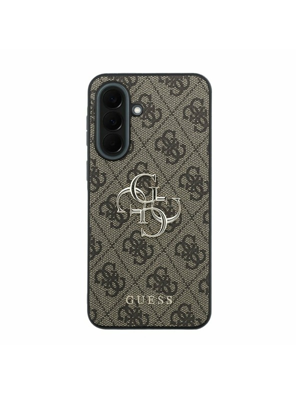 Guess Guess PU 4G Metal Logo Zadnji Ovitek za Samsung Galaxy A37 Brown