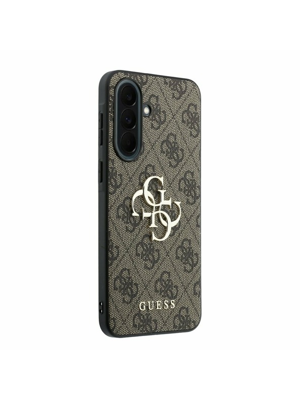 Guess Guess PU 4G Metal Logo Zadnji Ovitek za Samsung Galaxy A37 Brown