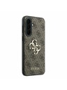 Guess Guess PU 4G Metal Logo Zadnji Ovitek za Samsung Galaxy A37 Brown
