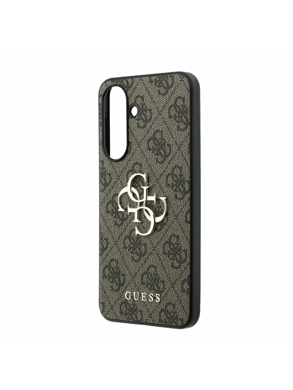 Guess Guess PU 4G Metal Logo Zadnji Ovitek za Samsung Galaxy A37 Brown