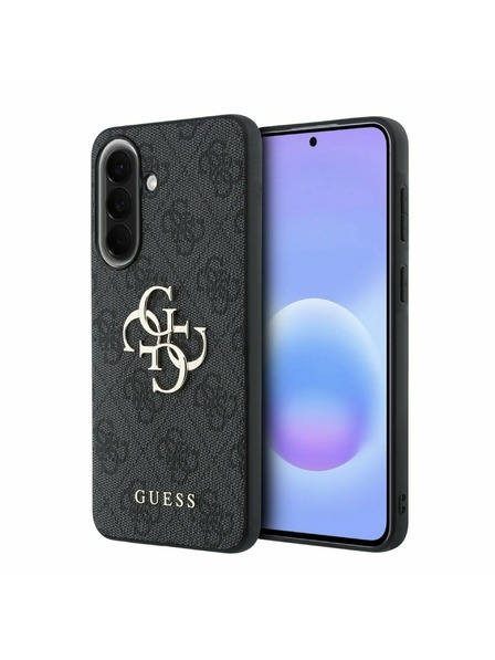 Guess Guess PU 4G Metal Logo Zadnji Ovitek za Samsung Galaxy A57 Grey