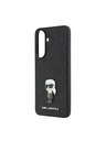 Karl Lagerfeld Karl Lagerfeld Fixed Glitter Metal Ikonik Zadnji Ovitek za Samsung Galaxy A57 Black