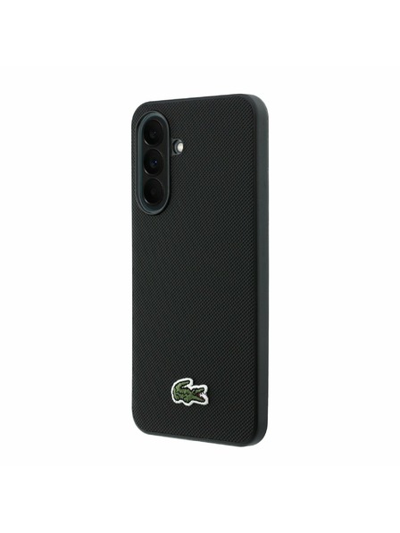Lacoste Lacoste Iconic Petit Pique Woven Logo MagSafe Zadnji Ovitek za Samsung Galaxy A37 Black