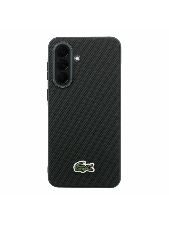 Lacoste Lacoste Iconic Petit Pique Woven Logo MagSafe Zadnji Ovitek za Samsung Galaxy A37 Black