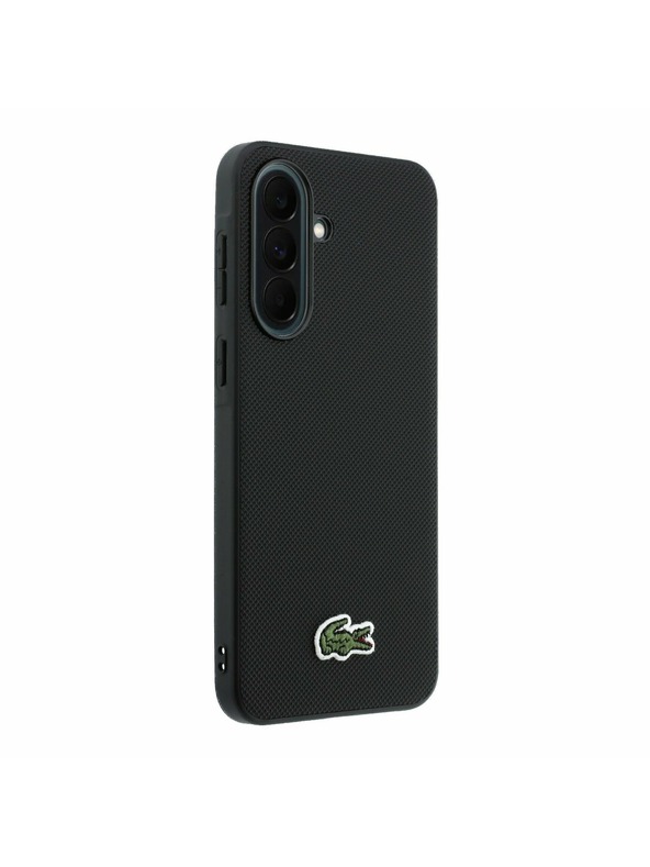 Lacoste Lacoste Iconic Petit Pique Woven Logo MagSafe Zadnji Ovitek za Samsung Galaxy A37 Black