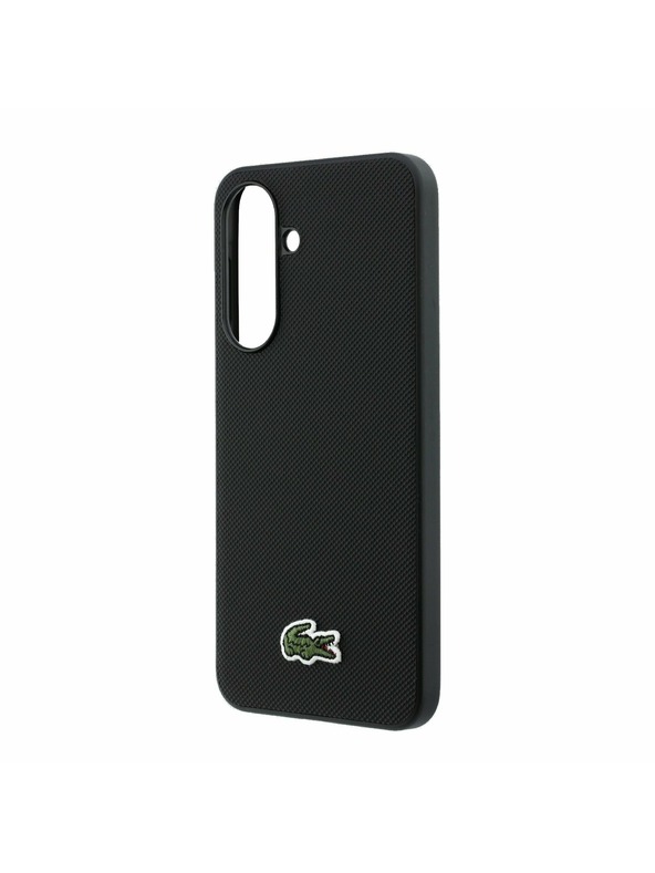 Lacoste Lacoste Iconic Petit Pique Woven Logo MagSafe Zadnji Ovitek za Samsung Galaxy A37 Black