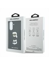 Karl Lagerfeld Karl Lagerfeld Liquid Silicone Metal Karl and Choupette Zadnji Ovitek za Samsung Galaxy A57 Black