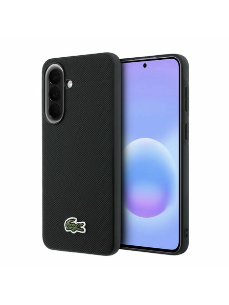 Lacoste Lacoste Iconic Petit Pique Woven Logo MagSafe Zadnji Ovitek za Samsung Galaxy A57 Black