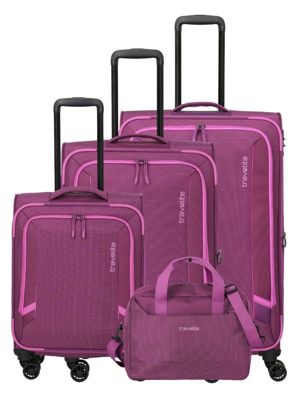 Travelite Set potovalnih kovčkov Travelite Corsiica S,M,L,BB Roza