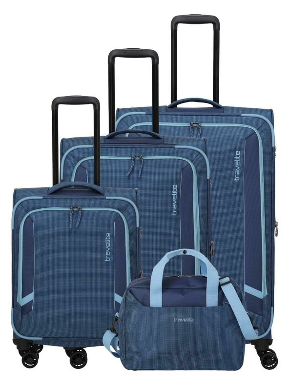 Travelite Set potovalnih kovčkov Travelite Corsiica S,M,L,BB Modra