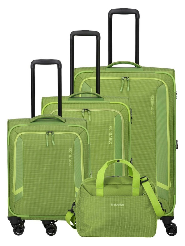 Travelite Set potovalnih kovčkov Travelite Corsiica S,M,L,BB Sveža zelena