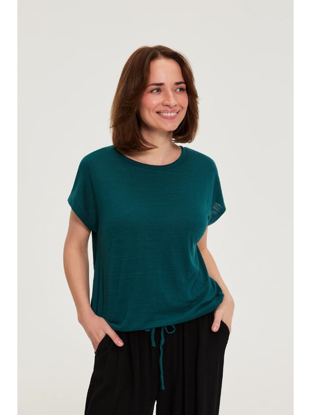 Moodo Bluza s kratkimi rokavi zelena Moodo
