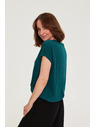 Moodo Bluza s kratkimi rokavi zelena Moodo