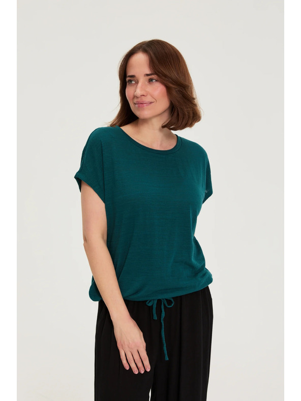Moodo Bluza s kratkimi rokavi zelena Moodo