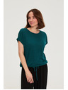 Moodo Bluza s kratkimi rokavi zelena Moodo