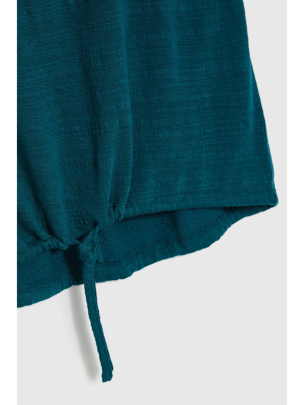 Moodo Bluza s kratkimi rokavi zelena Moodo