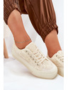 BIG STAR SHOES Ženske čipkaste superge Big Star – bež