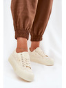 BIG STAR SHOES Ženske čipkaste superge Big Star – bež