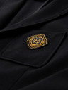 Ombre Clothing Moški klasični slim fit suknjič z zlatimi gumbi in Heritage emblemo - črn V2 OM-BLZB-0166 Ombre Clothing