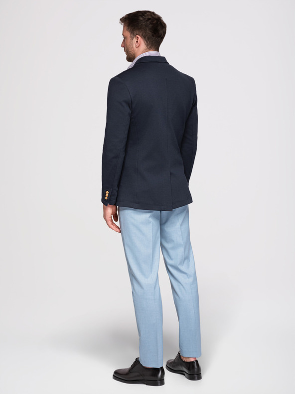 Ombre Clothing Mornarsko modra OM-BLZB-0166 - pomorska modra Ombre Clothing