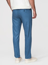Ombre Clothing Moške hlače chino iz lanene mešanice - modra deninina V5 P1522 Ombre Clothing