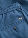 Ombre Clothing Moške hlače chino iz lanene mešanice - modra deninina V5 P1522 Ombre Clothing