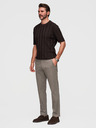Ombre Clothing Moške chino hlače REGULAR FIT s fino strukturo - sive V1 P1518 Ombre Clothing