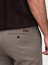 Ombre Clothing Moške chino hlače REGULAR FIT s fino strukturo - sive V1 P1518 Ombre Clothing