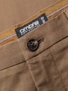 Ombre Clothing Moške chino hlače REGULAR FIT s fino strukturo - temno bež V2 P1518 Ombre Clothing