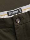 Ombre Clothing Moške chino hlače REGULAR FIT s fino strukturo - temno zelene V4 P1518 Ombre Clothing