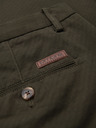 Ombre Clothing Moške chino hlače REGULAR FIT s fino strukturo - temno zelene V4 P1518 Ombre Clothing