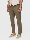 Ombre Clothing Moške chino hlače po meri - olivne V3 O1523 Ombre Clothing