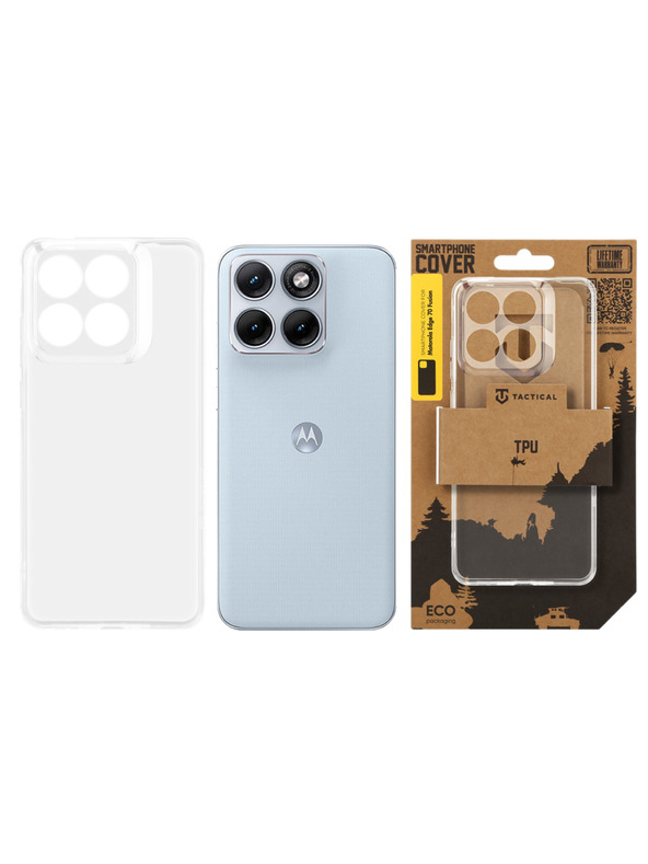 Tactical Tactical TPU Zaščita za Motorola Edge 70 Fusion Transparent