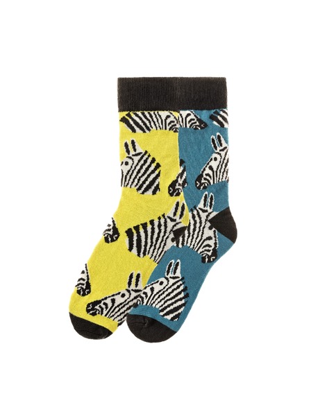 Funky Steps Funky Steps komplet moških nogavic z motivom zebre FSC200