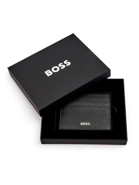 Hugo Boss Črno usnjeno etui za kartice Hugo Boss Classic HLC416A
