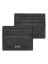 Hugo Boss Črno usnjeno etui za kartice Hugo Boss Classic HLC416A