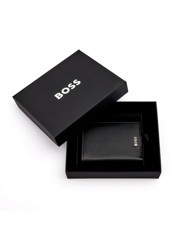 Hugo Boss Črno usnjeno etui za kartice Hugo Boss Classic HLG403A