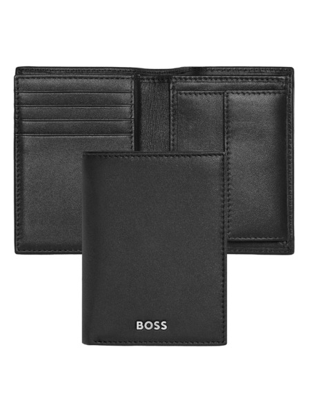 Hugo Boss Črno usnjeno etui za kartice Hugo Boss Classic HLG403A