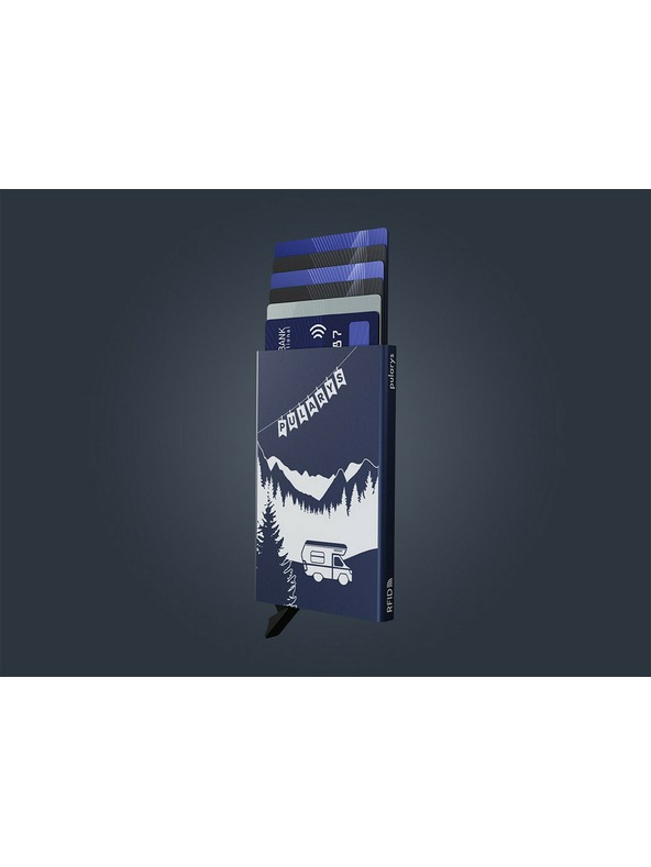 Pularys Etui za dokumente Pularys I´d Rather Be Camping modro aluminij 192410804