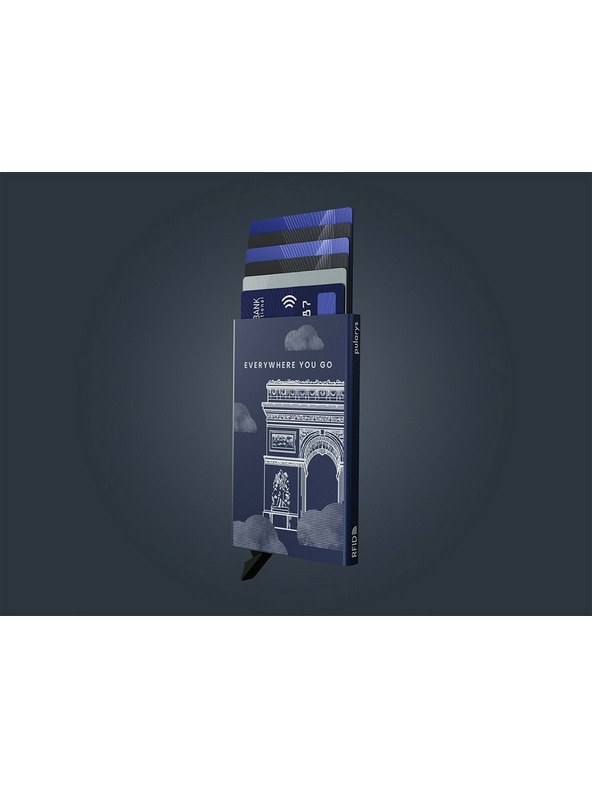 Pularys Etui za dokumente Pularys The Arch modro aluminij 192710804
