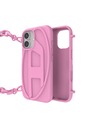 Diesel Diesel ovitek za iPhone 16 s verižico Oval D rožnat 60175