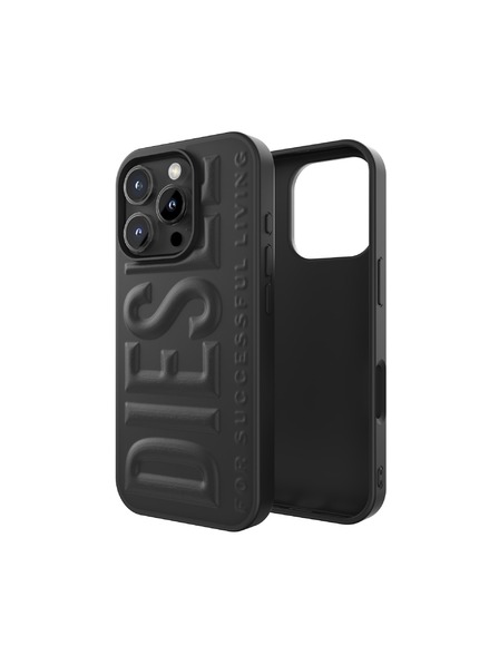 Diesel Diesel 3D ovitek za iPhone 16 Pro Biscotto črn 60210