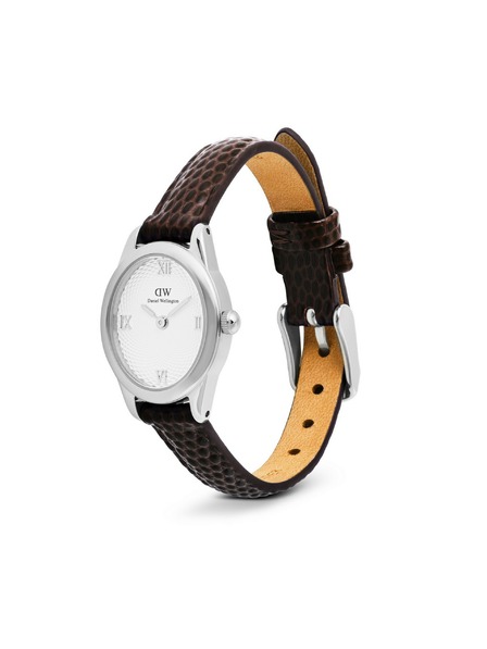 Daniel Wellington Ženski ročaj Daniel Wellington Ophelia Mini Lizard Guilloché usnjeni DW00100888