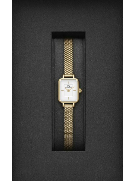Daniel Wellington Ženski ročni ure Daniel Wellington Quadro Mini Evergold DW00100725