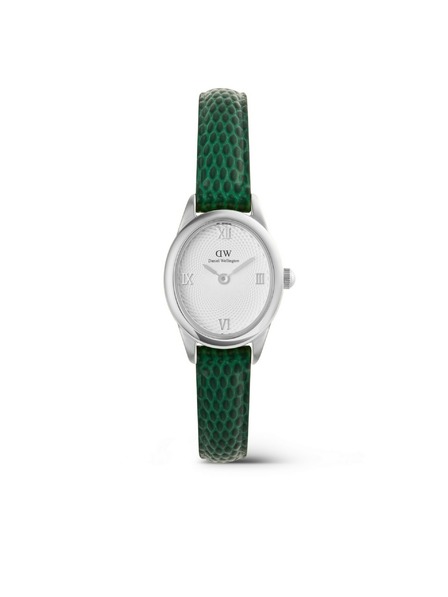 Daniel Wellington Ženski ročni ure Daniel Wellington Ophelia Mini Lizard Guilloché usnjene DW00100889