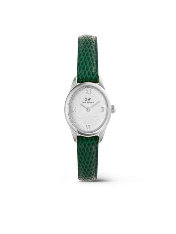 Daniel Wellington Ženski ročni ure Daniel Wellington Ophelia Mini Lizard Guilloché usnjene DW00100889
