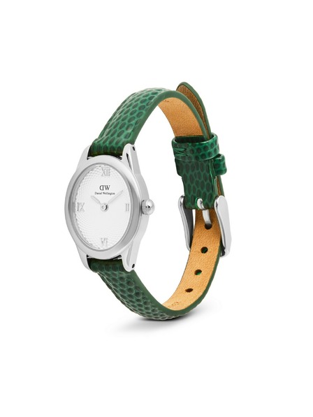 Daniel Wellington Ženski ročni ure Daniel Wellington Ophelia Mini Lizard Guilloché usnjene DW00100889