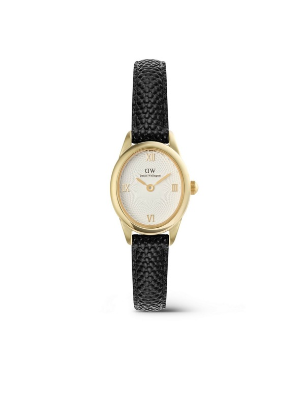 Daniel Wellington Ženski ročni ure Daniel Wellington Ophelia Mini Lizard Guilloché usnjene DW00100890